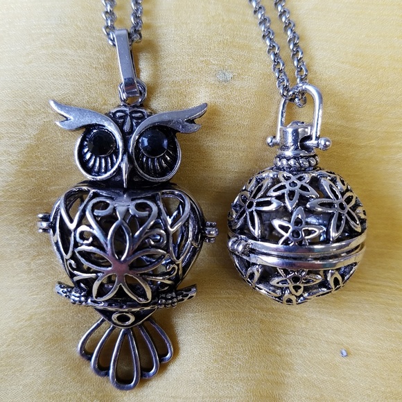 Pewter scented balls infused owl or ball - Picture 3 of 8